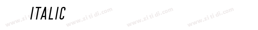 0037 Italic字体转换